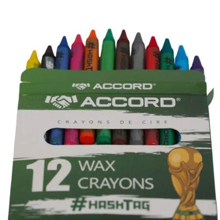 Crayons de cire #HASHTAG | Boîte de 12 couleurs
