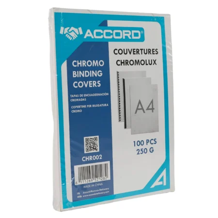 Couvertures pour reliure chromées | Lot de 100 | 250g