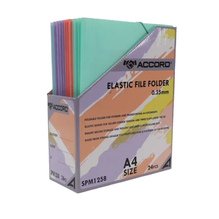 Chemise cartonnée à élastiques 0.35mm | Pliable et transportable