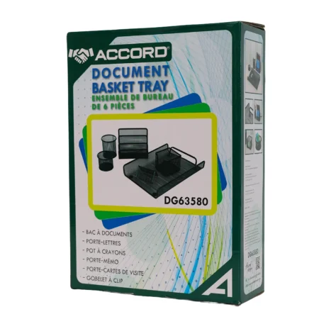 Ensemble de rangement bureau 6 pièces | Bac à documents et accessoires