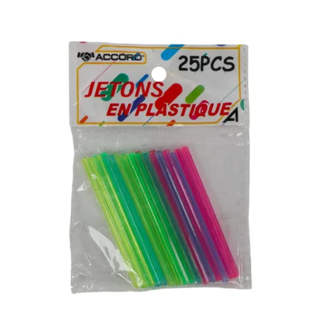 Jetons de comptage en plastique | Lot de 25 | Pour jeux éducatifs et mathématiques