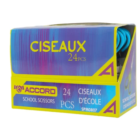Ciseaux d'école | Lot de 24 paires | Pour écoliers