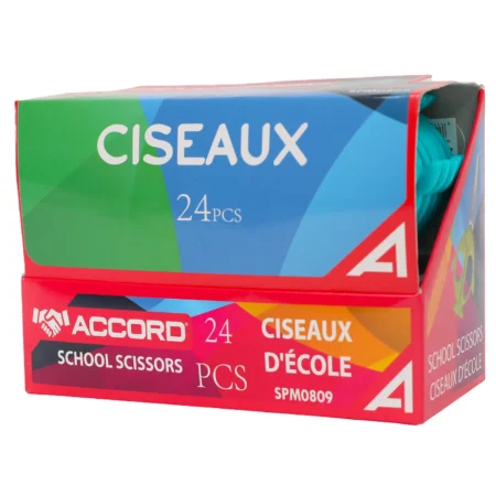 Ciseaux d'école | Lot de 24 paires | Pour écoliers