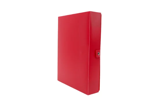 BOITE ARCHIVE PP 60MIC DOS 6 ROUGE ACCORD