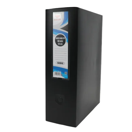Boite archive pp 60mic dos 10 noir accord