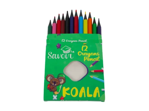 CRAYONS COULEUR 12 COURT KOALA SAVOIR