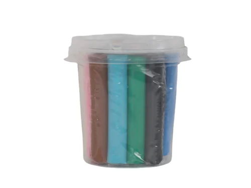 PATE A MODELER EN POT 6 COULEURS 75G+2MOULES ACCORD
