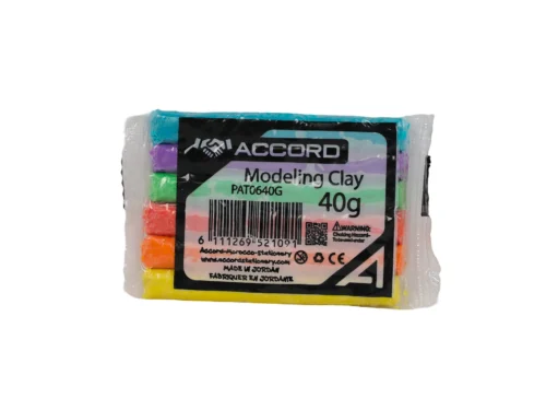 PATE A MODELER 6 COULEURS 40G ACCORD