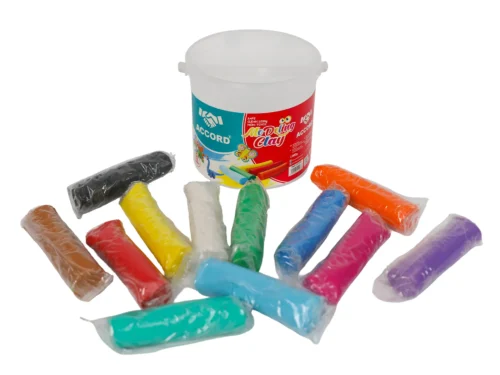 PATE A MODELER 12 COULEURS EN SEAU 1000G ACCORD