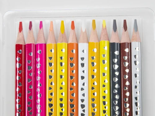 12 CRAYONS DE COULEUR COURT DUO SELFIE 360