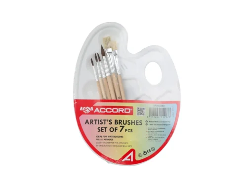 SET PALETTE AVEC PINCEAUX(7 PCS )ACCORD