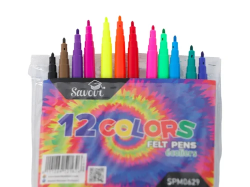 FEUTRE DE COLORIAGE 12 COULEURS SAVOIR