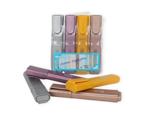 POCHETTE DE 4 FLUORESCENT METALLIC GLITTER ACCORD