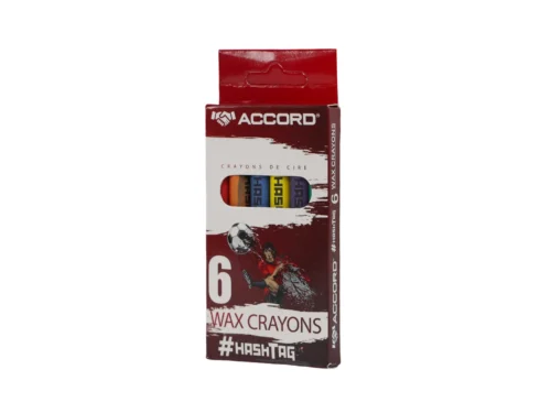 CRAYONS DE CIRE 6 HASHTAG ACCORD