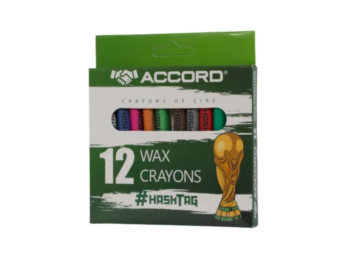 CRAYONS DE CIRE 12 HASHTAG ACCORD