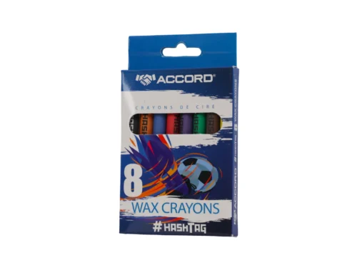 CRAYONS DE CIRE 8 HASHTAG ACCORD