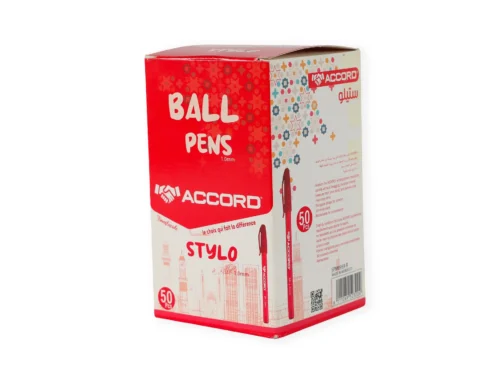 STYLO A BILLE 1MM ROUGE ACCORD