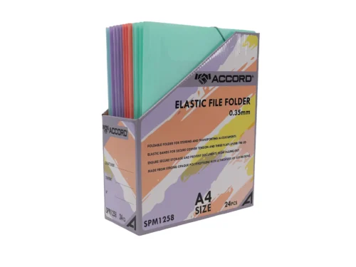 CHEMISE A RABAT PLASTIQUE EN PRESENTOIR COULEUR PASTEL ACCORD