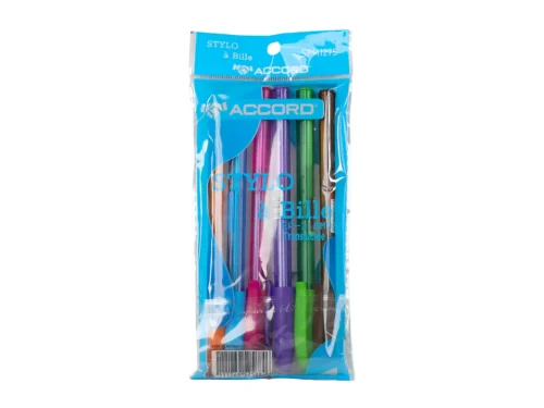 POCHETTE 6 STYLOS A BILLE 1MM JOY ACCORD
