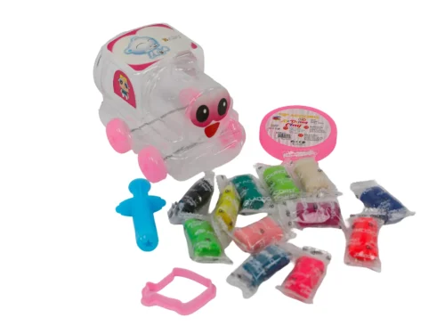 PATE A MODELER TRAIN 12 COULEURS AVEC MOULES ACCORD